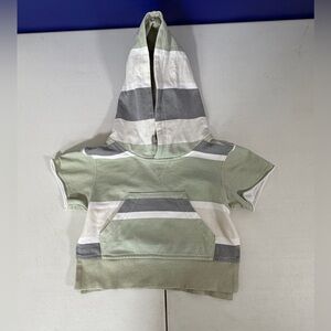 Little Bipsy Baby Collection Green Short Sleeved Hoodie Size 0-3 M Sweatshirt